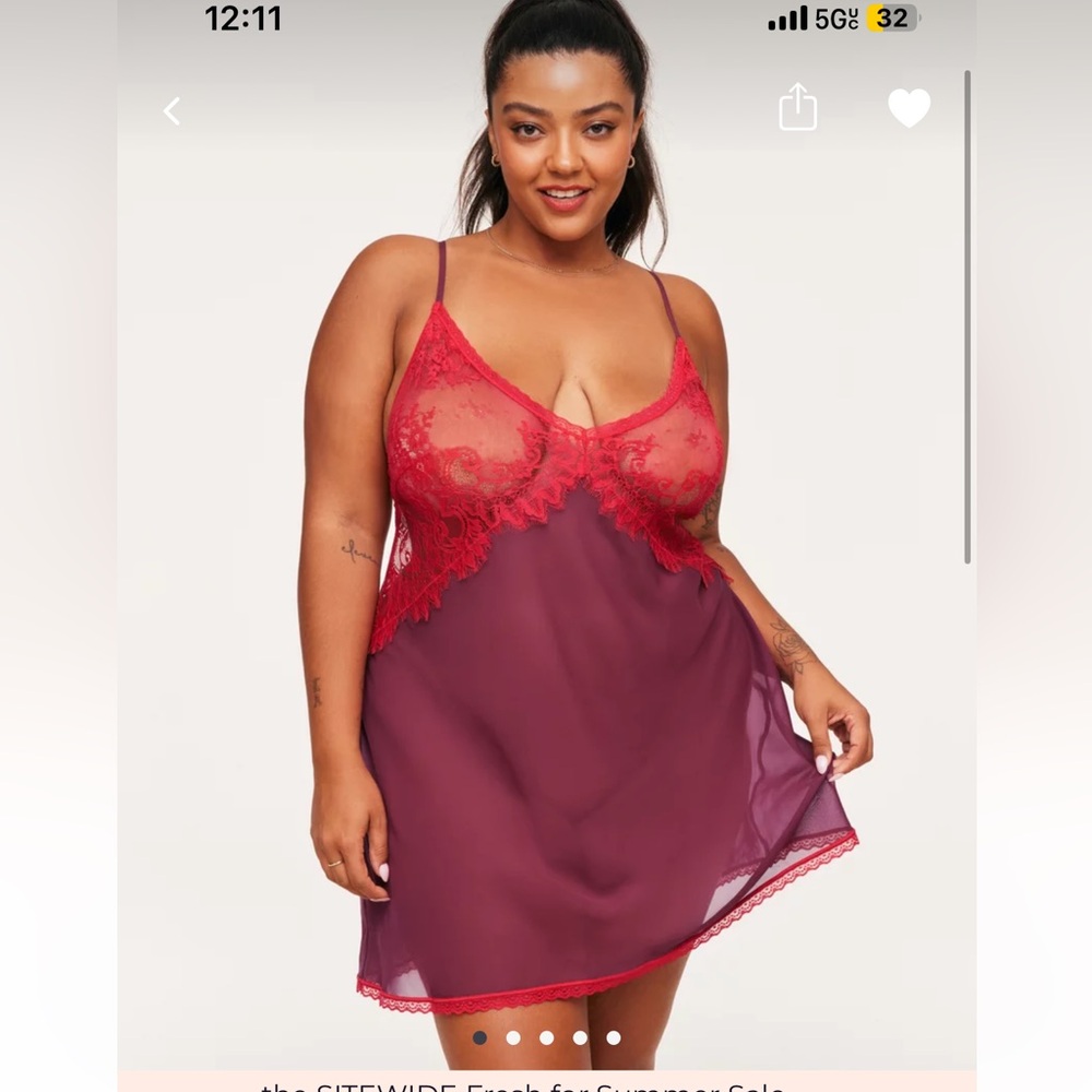 Adore Me Unlined Slip NWT